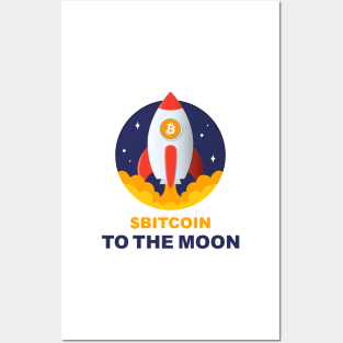 BTC to the moon Posters and Art